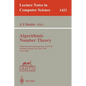 Algorithmic Number Theory: Third International Symposium, Ants-III, Portland, Orgeon, Usa, June 21-25, 1998, Proceedings - Paperback