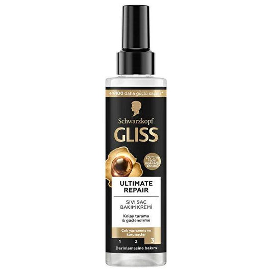 Gliss Ultimate Repair Liquid Hair Cream - Nourishes Damaged Hair with Keratin & Black Pearl Extract