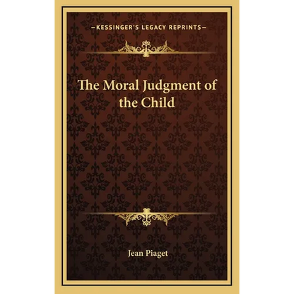 The Moral Judgment of the Child - Hardcover
