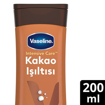 Vaseline Cocoa Glow Body Lotion - 48 Hour Moisturization, Ultra Hydrating Lipid Formula, Non-Greasy Texture for Dry Skin