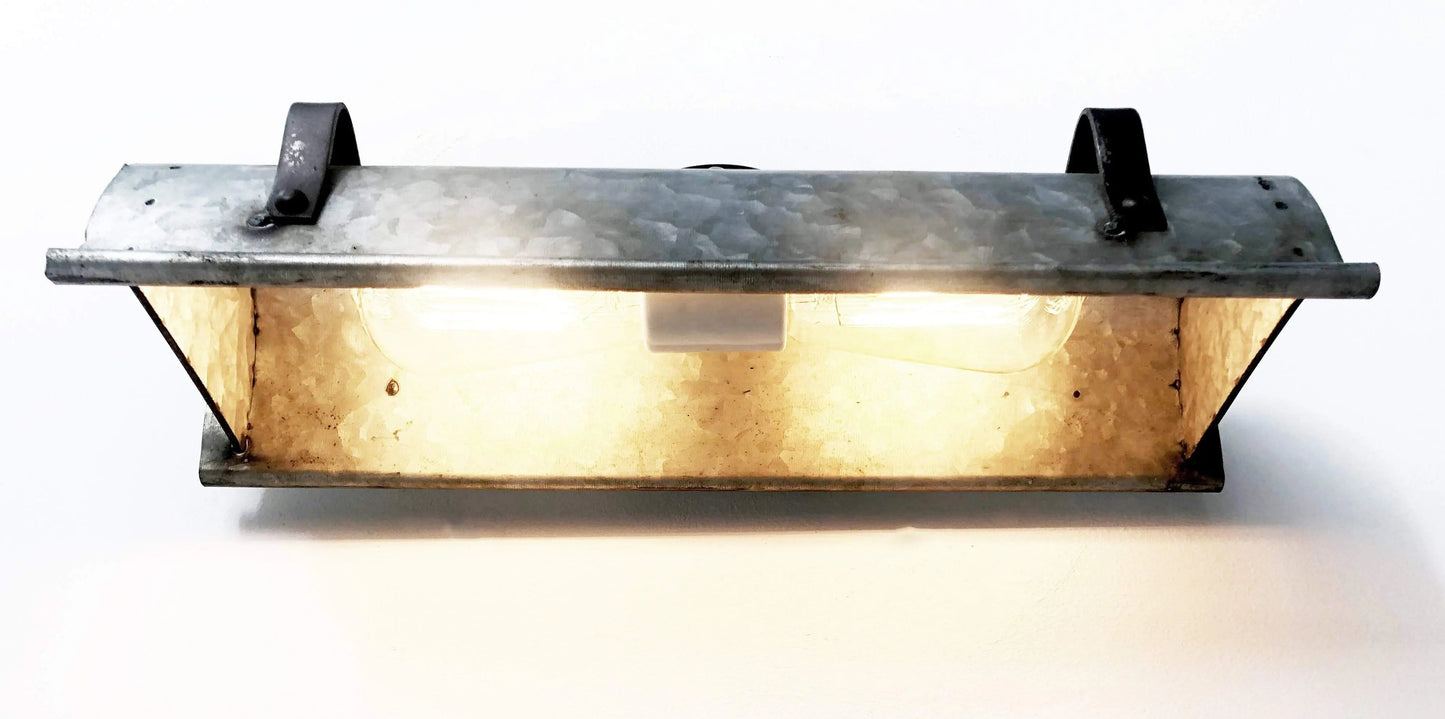 Galvanized Metal Wall Vanity Light