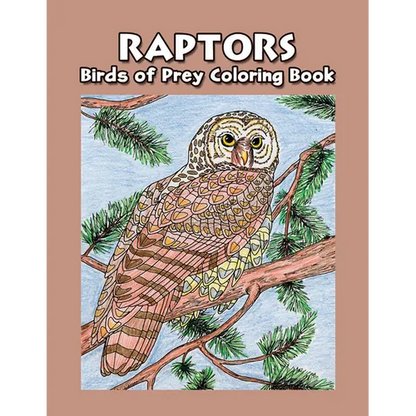 Raptors - Birds of Prey Coloring Book - Paperback