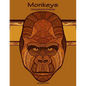 Monkeys Coloring Book for Grown-Ups 1 - Paperback