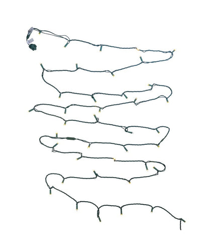 50-Light Warm White Soft Twinkle Green Wire LED Light Set