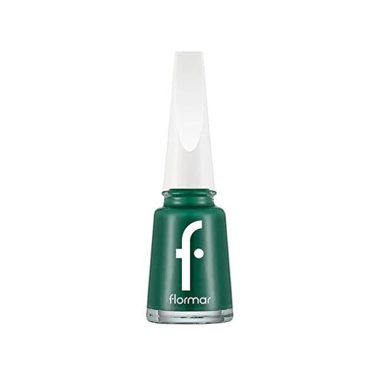 Flormar Always Green Nail Enamel - Long-Lasting Mineral Nail Polish for Durable Nail Care