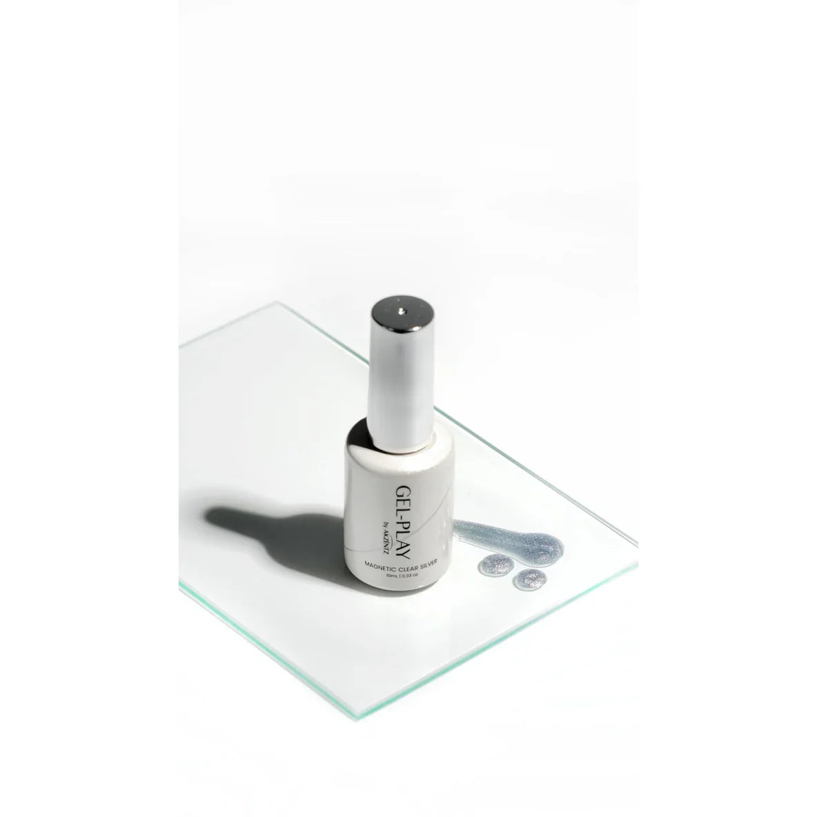 Akzentz - Gel Play Magnetic Clear Silver, 10ml