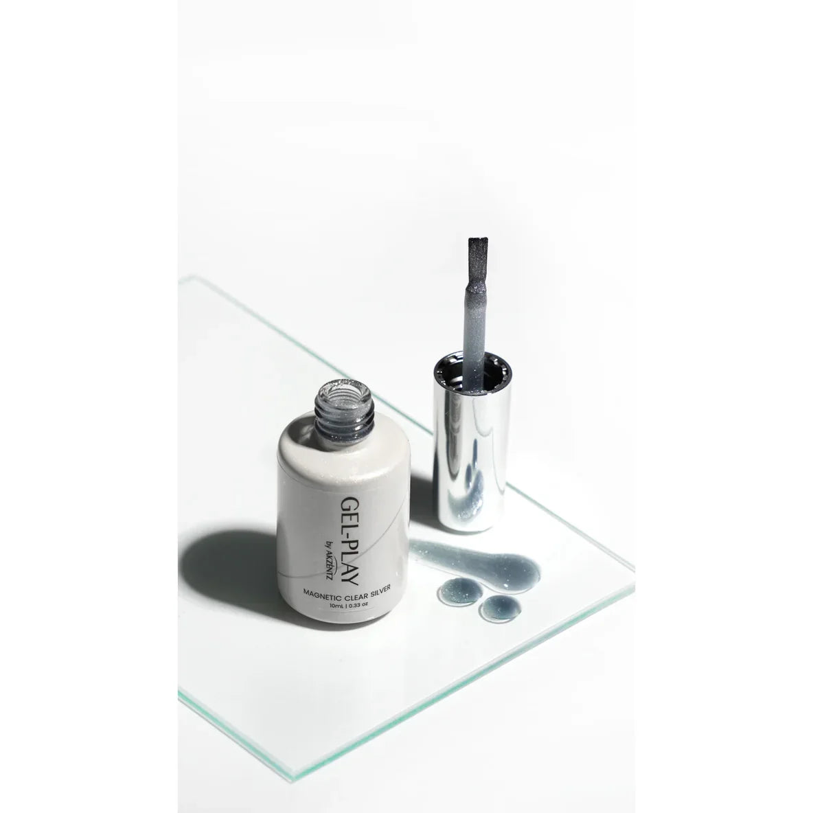 Akzentz - Gel Play Magnetic Clear Silver, 10ml