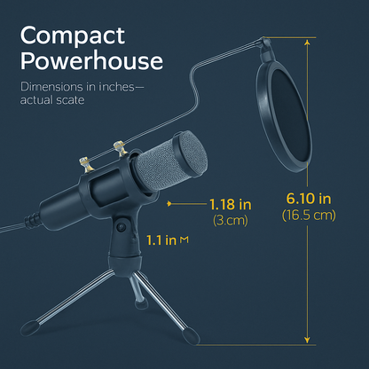 Condenser Microphone for Studio Recording and Podcasting