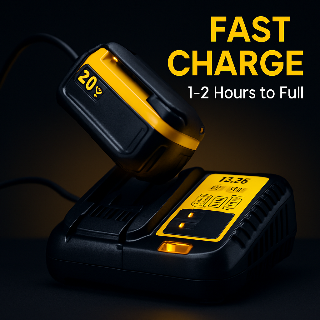 Rapid Charger Replacement for Dewalt Batteries
