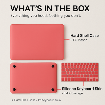 Hard Shell Portfolio Case for Apple Macbook Pro 13’’ Retaina with Keyboard Skin