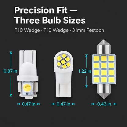 Festoon LED Interior Light Kit for Dome & Map