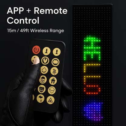 Matrix LED Car Sign with App Remote for Enhanced Visibility