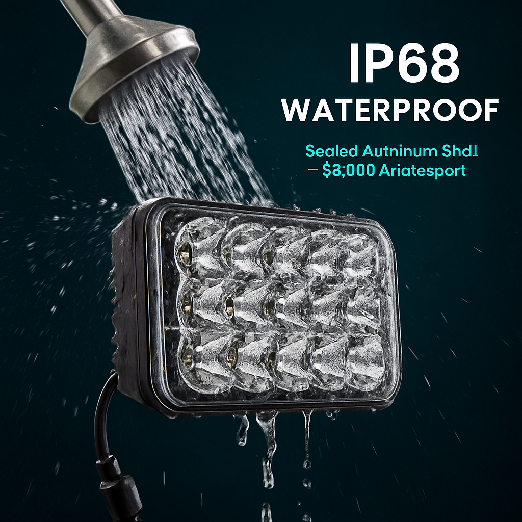 4x6in Car LED Headlights for 10-80V Vehicles