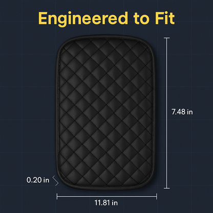 Car Armrest Pad Cover for Center Console PU Leather