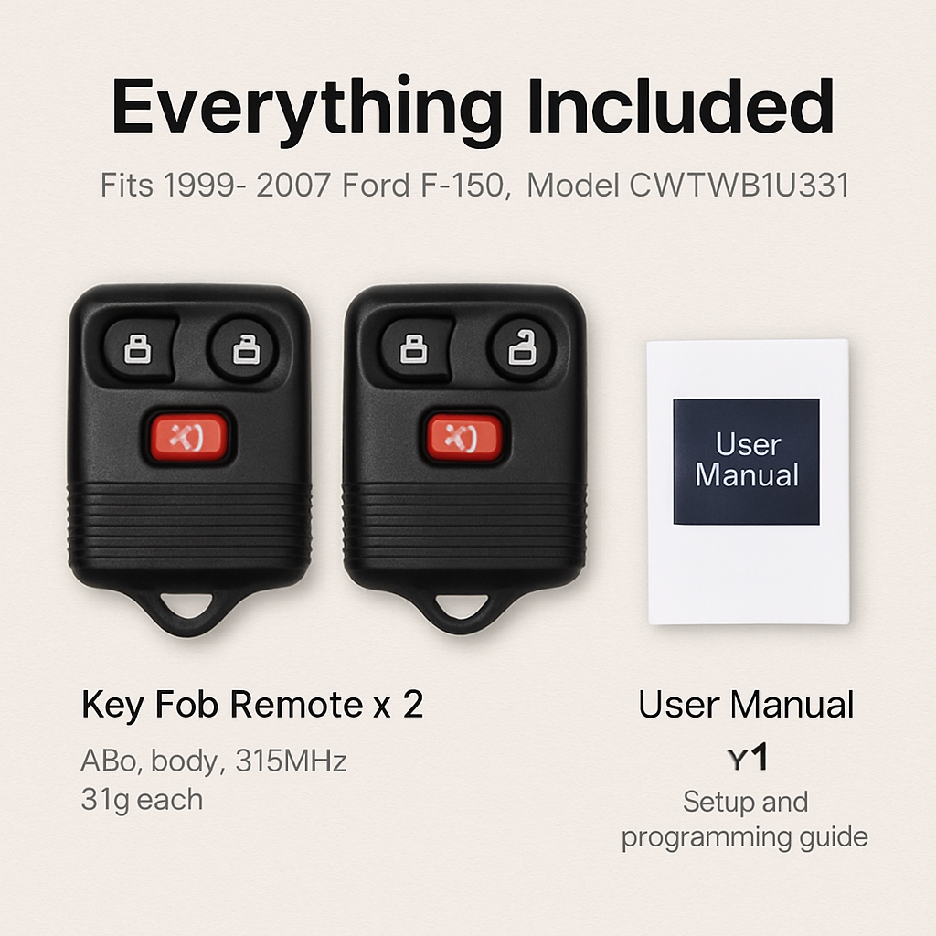 Keyless Entry Car Key Remote Fob Case Replacement