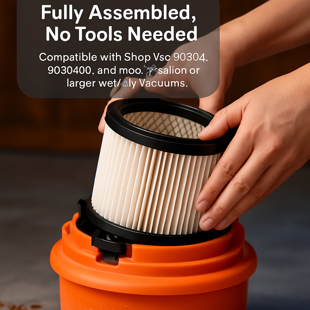 Cartridge Vacuum Filter Replacement for Home Use