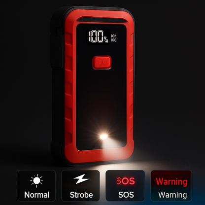 Car Jump Starter Booster with LED Flashlight