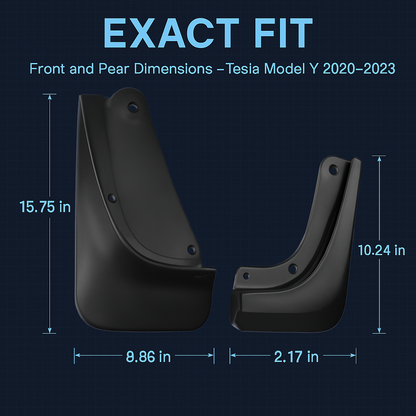 Mud Flaps Splash Guards for Tesla Model Y (No Drill)
