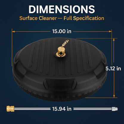 15in Surface Cleaner for 4000 PSI Power Washers