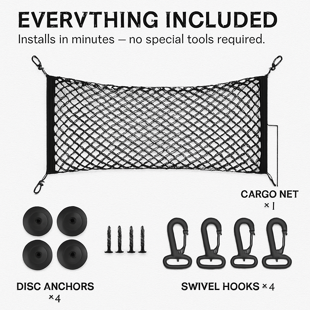 Trunk Cargo Net - Stretchable Universal Elastic Net