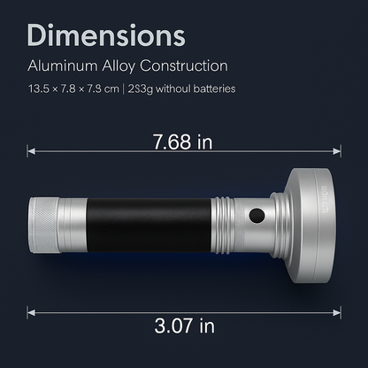 Ultraviolet Detection Aluminum Flashlight for Stains