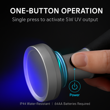 Ultraviolet Detection Aluminum Flashlight for Stains