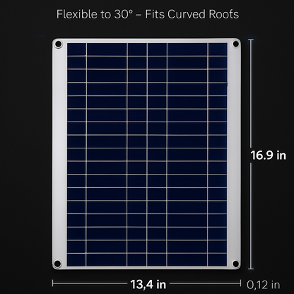 Solar Panel Charger for Vehicles, RVs, and Boats