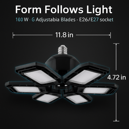 Garage Lights Deformable LED Shop Light with Blades