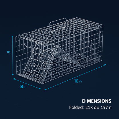 Live Animal Trap – Collapsible Cage for Small Animals