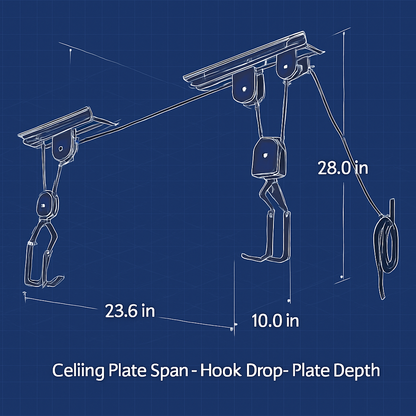 Bike Lift Ceiling Storage Rack for Bikes and Gear