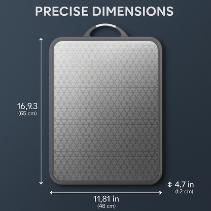 Double-Sided Cutting Board with Stainless Steel Mesh