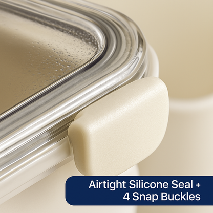 Airtight Fruit Storage Containers - 4-Compartment