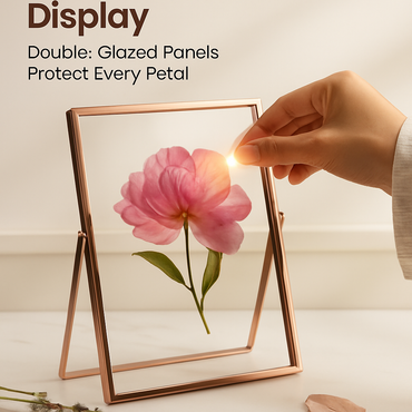 Rose Gold Metal Picture Frame, 2-Pack Set