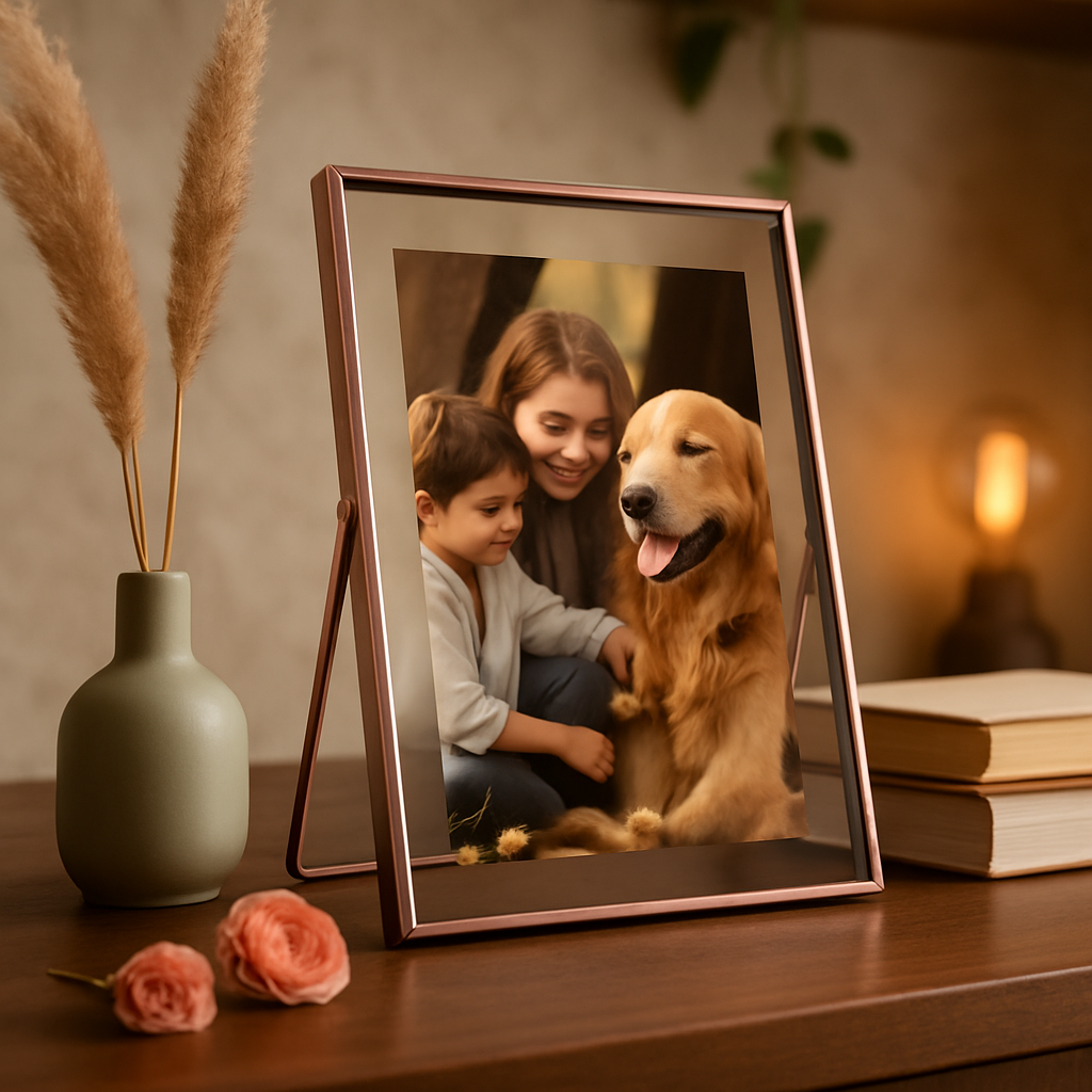 Rose Gold Metal Picture Frame, 2-Pack Set