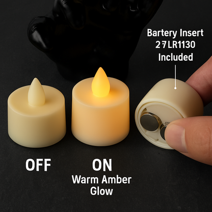 Creepy Reaching Hands With Lighted Candles - Wall Mount