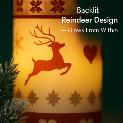 Christmas Flameless Candles Set for Home Decor