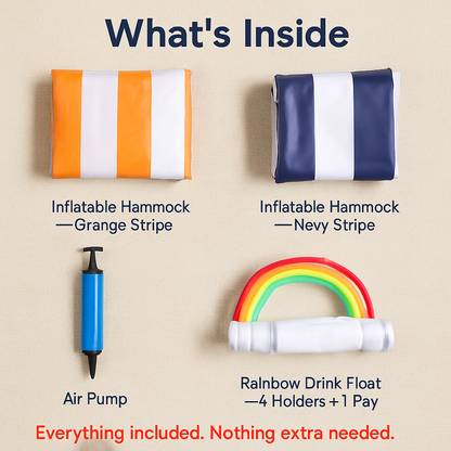 Inflatable Pool Floats for Adults with Drink & Snack