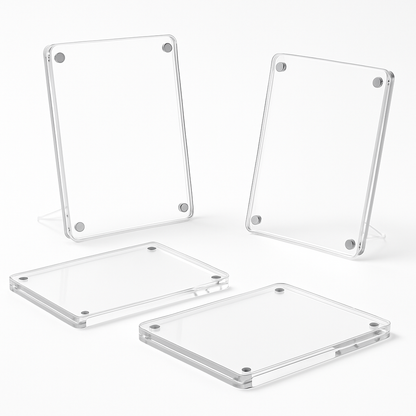 Acrylic Picture Frames, 4-Pack, Free Standing