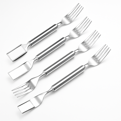 Watermelon Cutter Slicer Fork 2-in-1 Stainless Steel