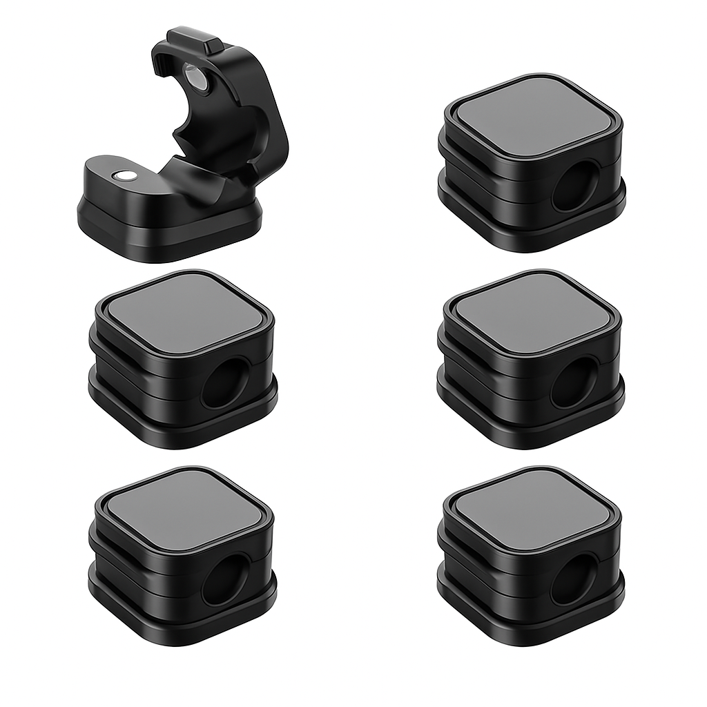 Magnetic Cable Clips - Adhesive Wire Organizer for Home