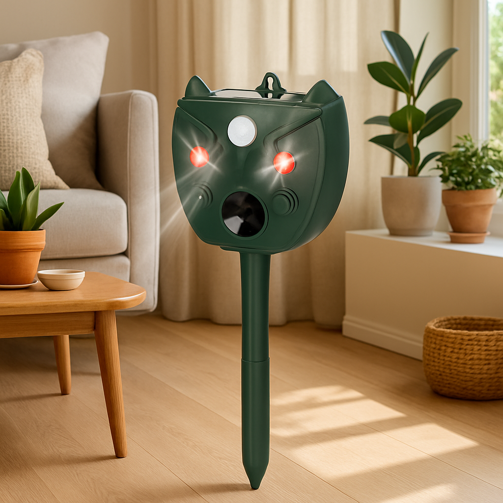 Ultrasonic Solar Animal Repeller for Garden and Yard