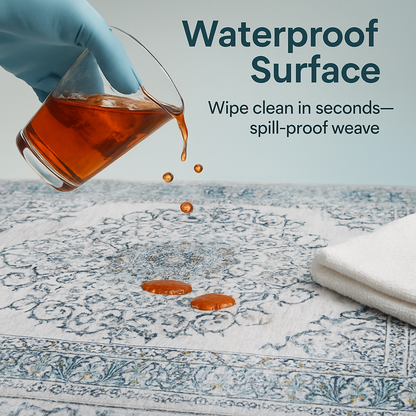 Vintage Area Rug - Soft, Waterproof Non-Slip for Home