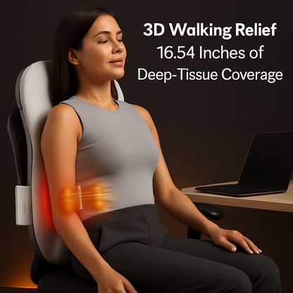Shiatsu Back Massager 3D Deep-Tissue Kneading Pillow