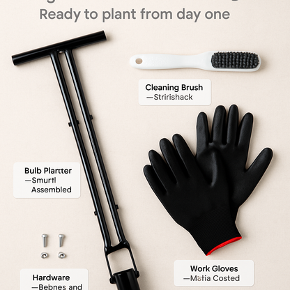 Bulb Planter Tool with Long Handle for Easy Planting