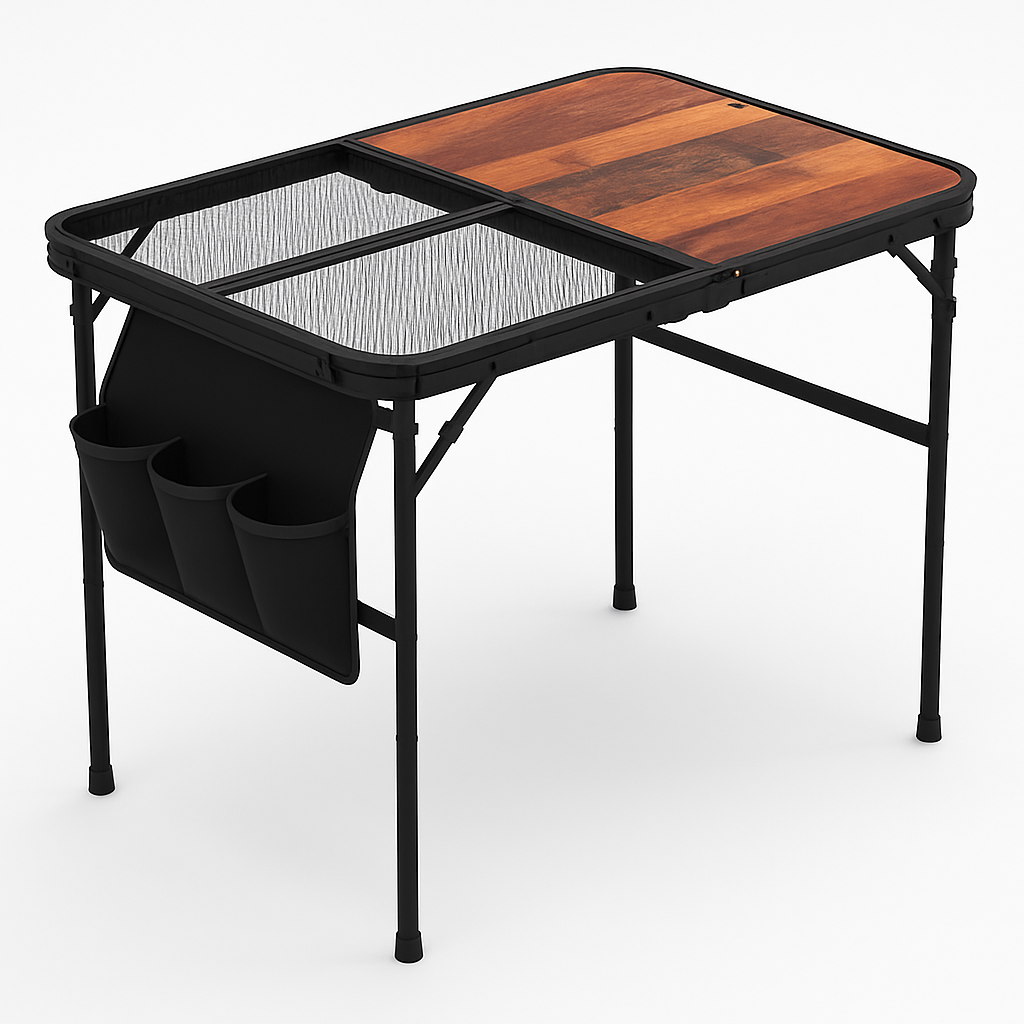 Foldable Camping Table for Outdoors, Lightweight Aluminum