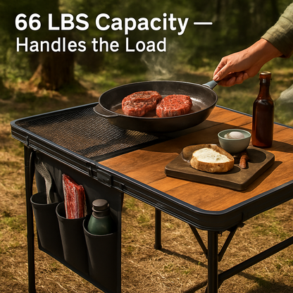 Foldable Camping Table for Outdoors, Lightweight Aluminum