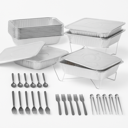 Disposable Chafing Dish Buffet Set for Parties and Catering