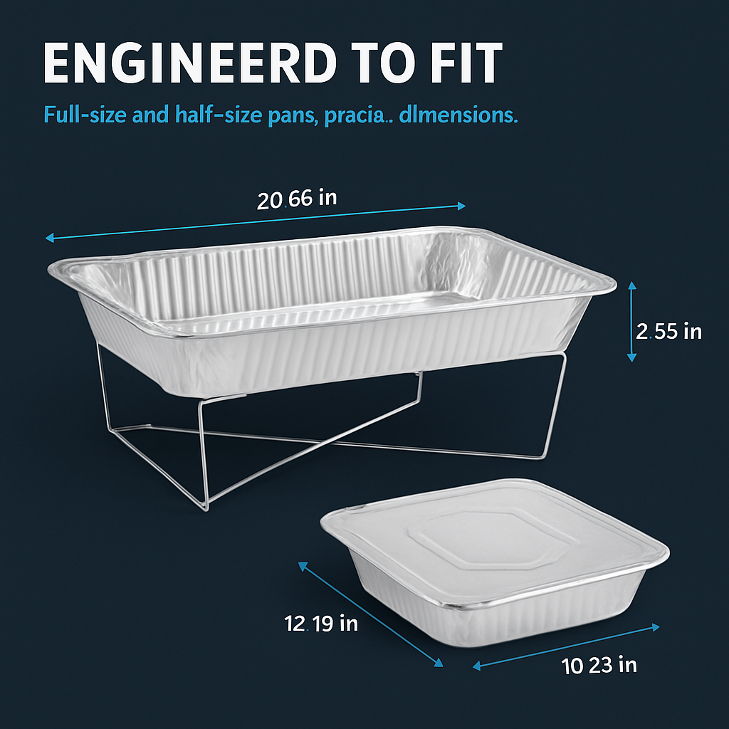 Disposable Chafing Dish Buffet Set for Parties and Catering