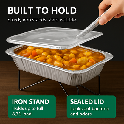 Disposable Chafing Dish Buffet Set for Parties and Catering