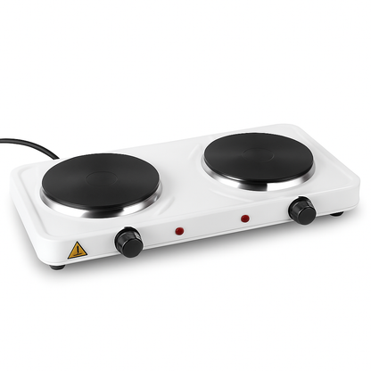 Double Electric Burner Portable Dual Counter Stove